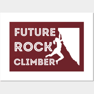 Future Rock Climber Girl Posters and Art